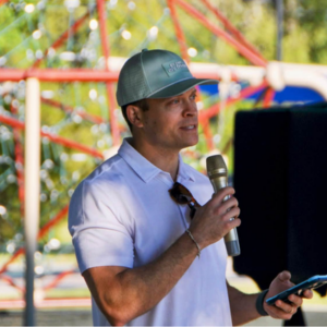 BDM COO Tim Rinaldi speaks to the crowd at the MADD Louisiana Walk in Baton Rouge.